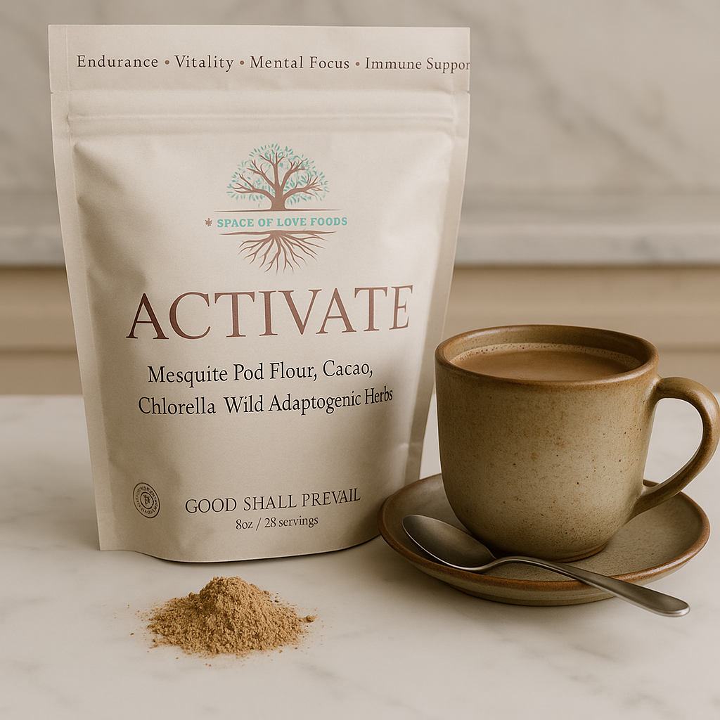 Activate Charged Coffee made with adaptogenic mushroom and herbal blend for natural energy and focus